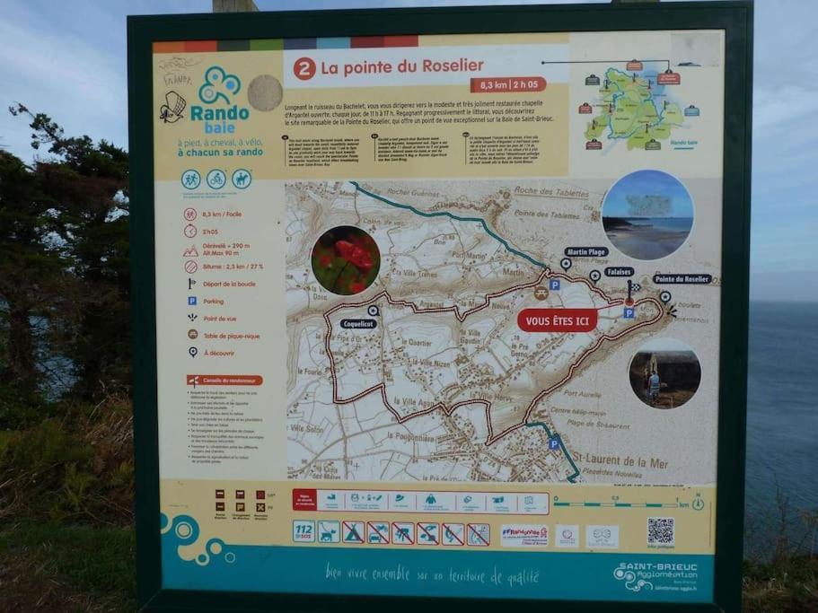 Chaumiere Cotiere: Plage A 500M,A Deux Pas Du Gr34 Plérin المظهر الخارجي الصورة